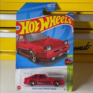 Hot Wheels Red Toyota AE86 Toy Car